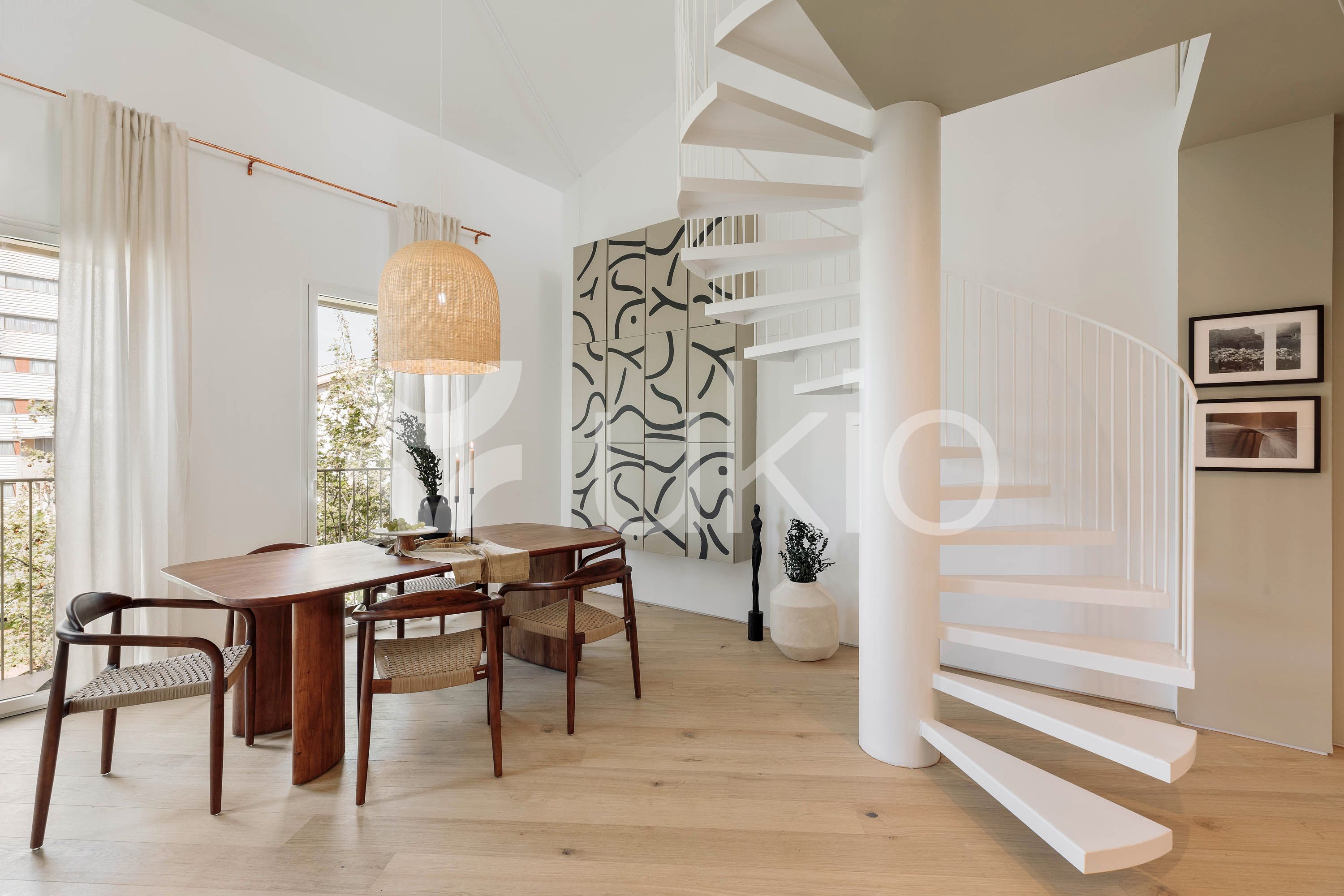 Dining room of Apartment to rent in  Barcelona Capital  with Air Conditioner, Heating and Terrace