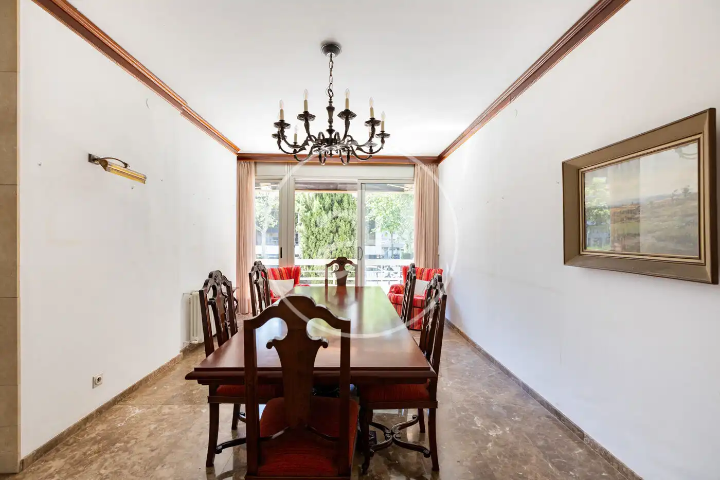 Comedor de Piso de alquiler en Barcelona con Calefacción, Jardín privado y Balcón
