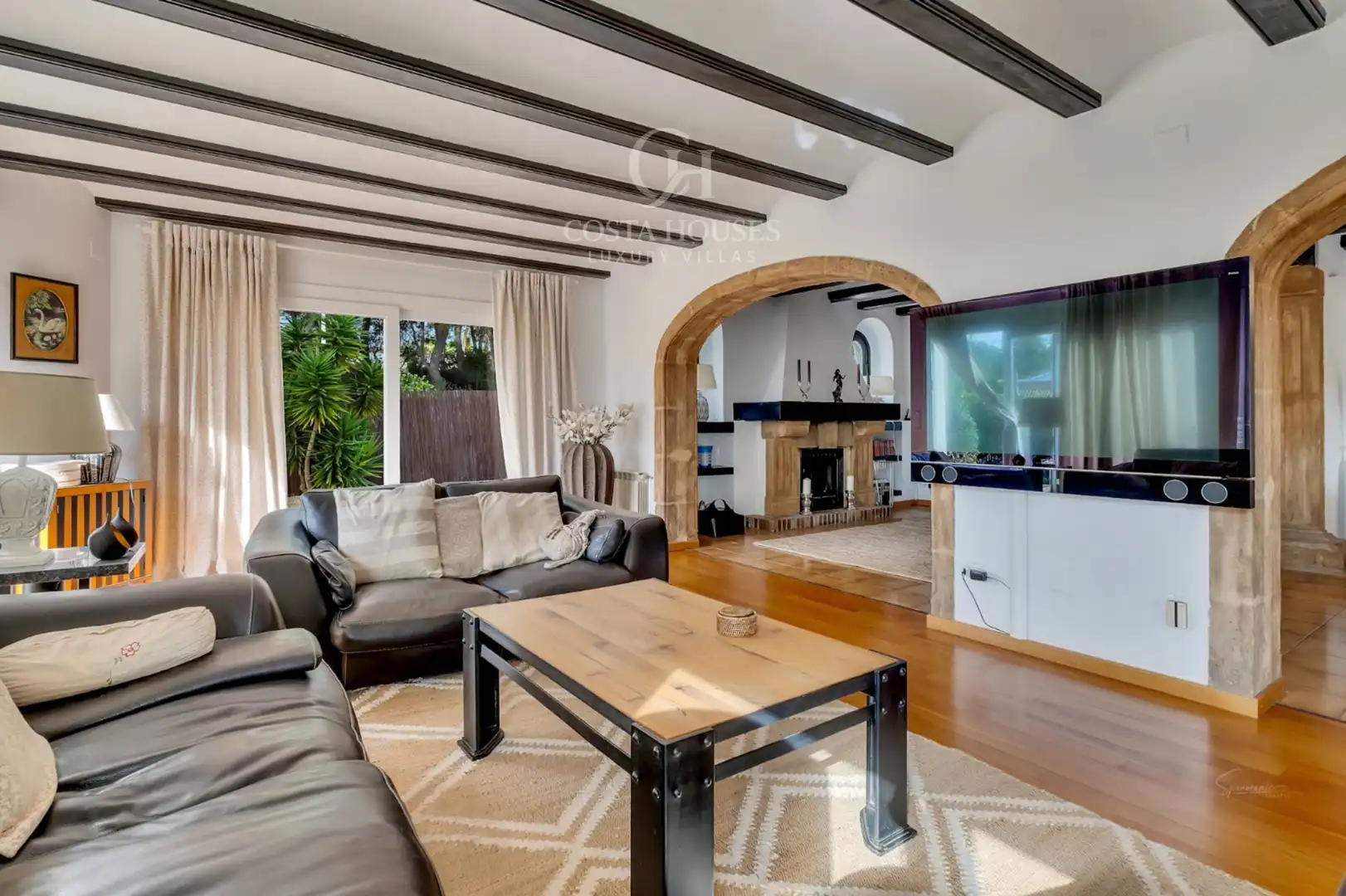 Living room of Houses for sale in Jávea / Xàbia  with Air Conditioner, Heating and Private garden
