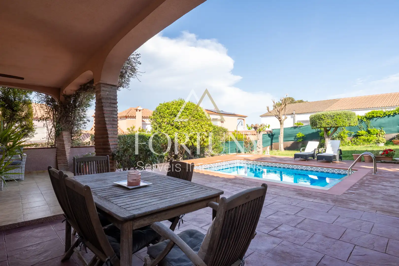 Jardín de Casa o chalet en venta en El Catllar  con Aire acondicionado, Trastero y Piscina