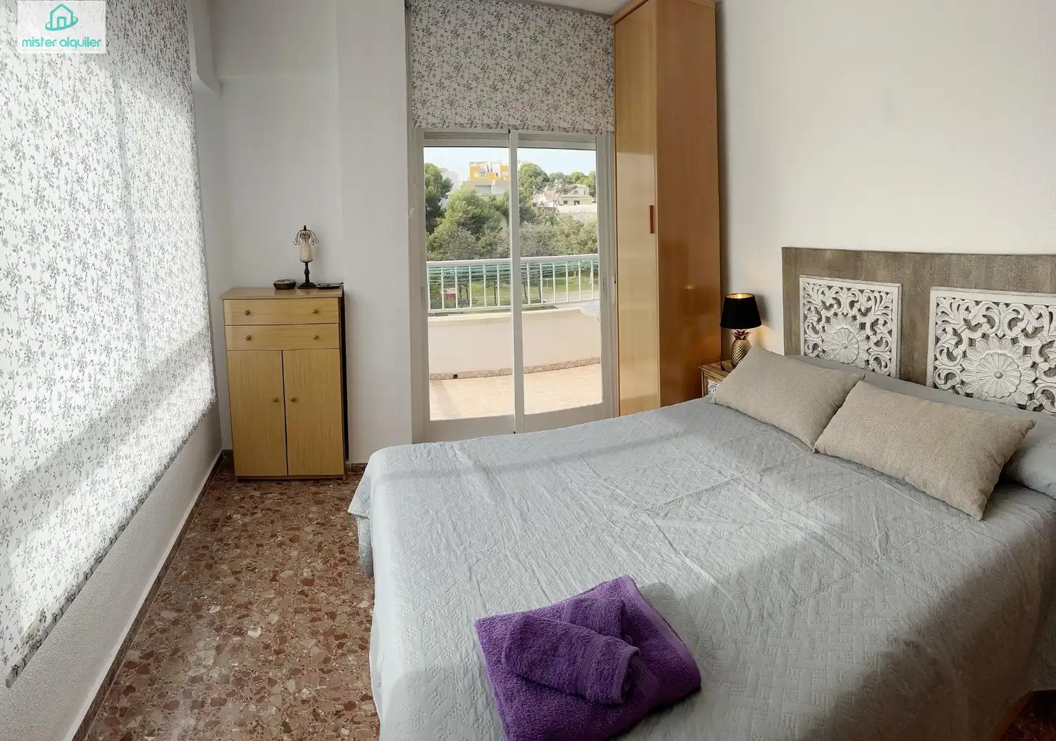 Bedroom of Apartments for rent in El Campello  with Air Conditioner, Terrace and Furnished