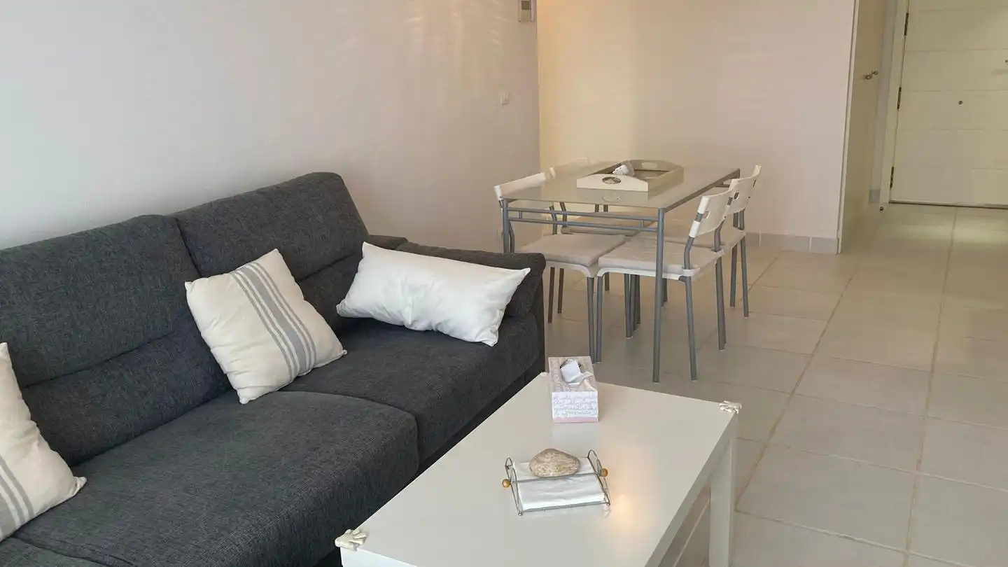 Living room of Flat for rent in Vera  with Air Conditioner, Terrace and Furnished