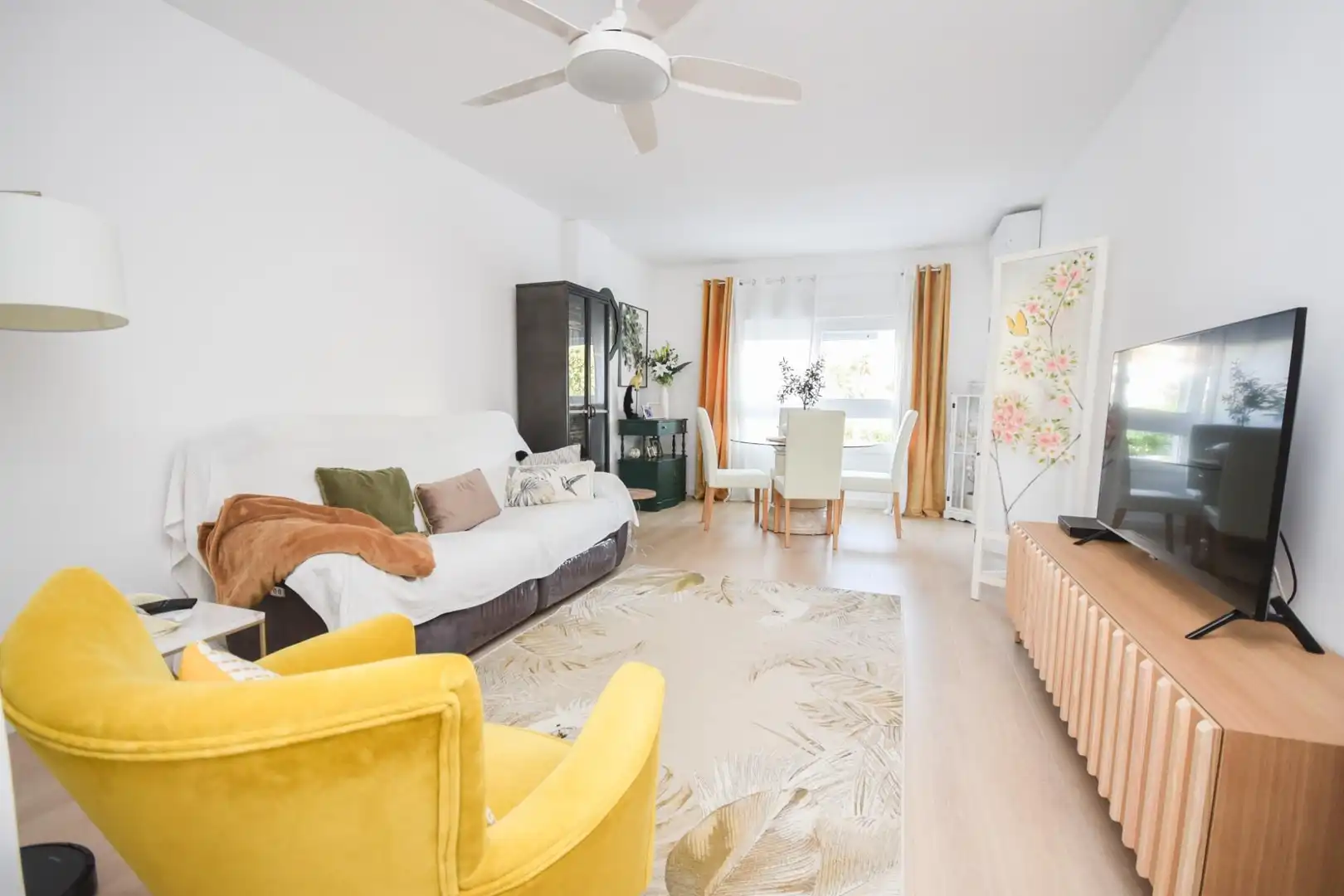 Sala de estar de Piso en venta en  Palma de Mallorca con Aire acondicionado, Parquet y Terraza