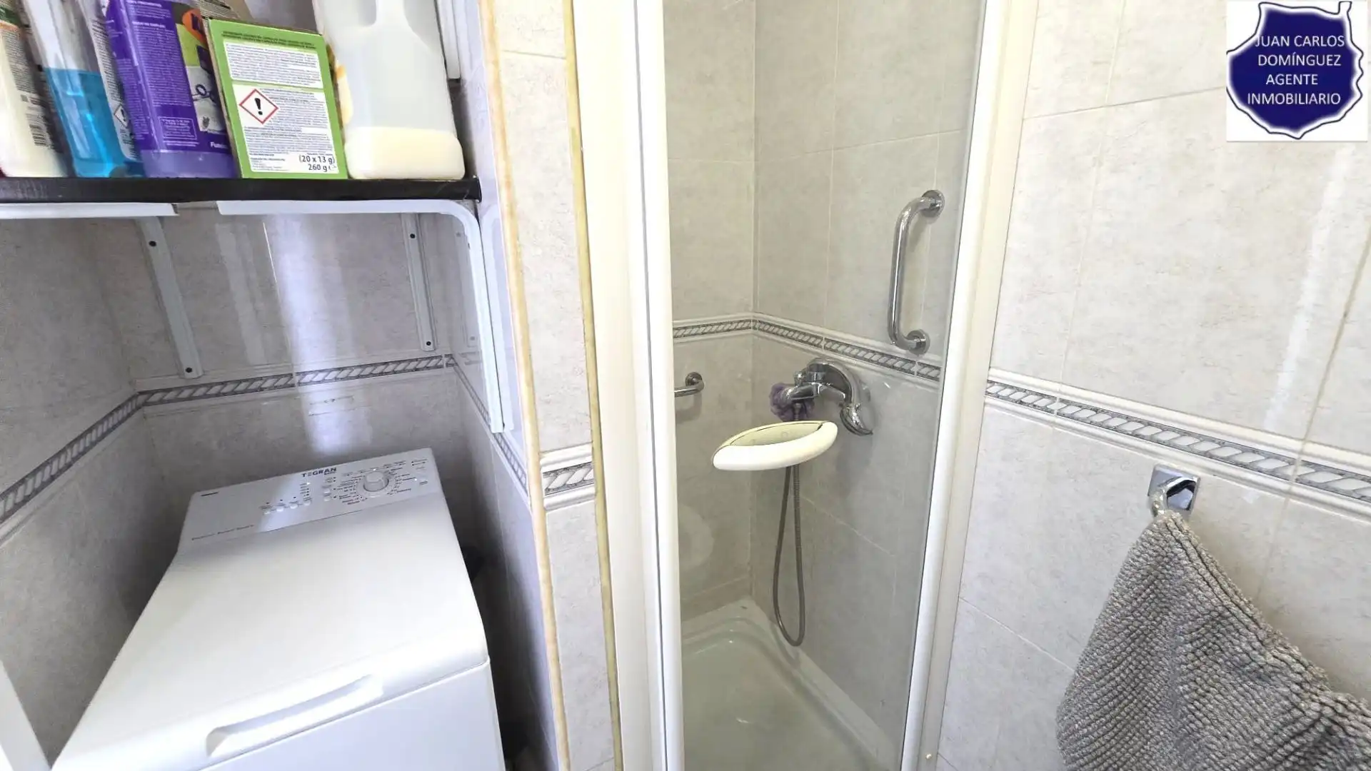Bany de Apartament de lloguer en San Bartolomé de Tirajana amb Aire condicionat, Terrassa i Moblat