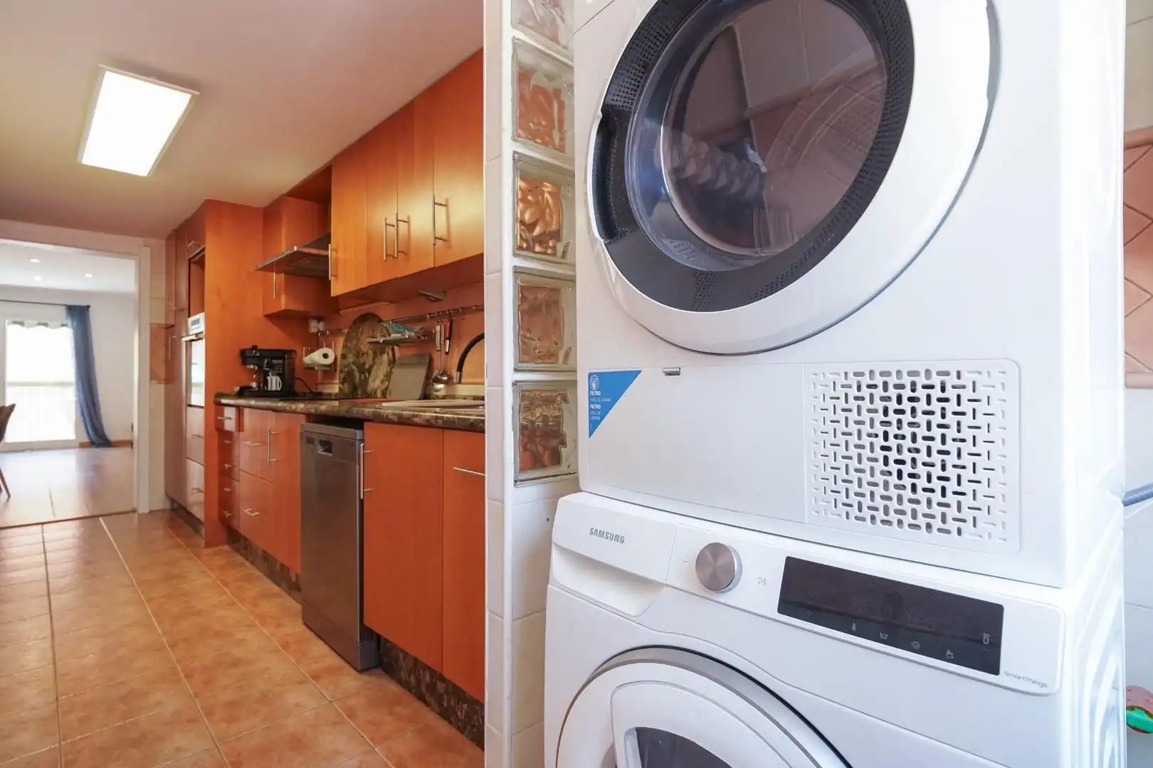 Cocina de Piso de alquiler en Valencia con Aire acondicionado, Calefacción y Terraza