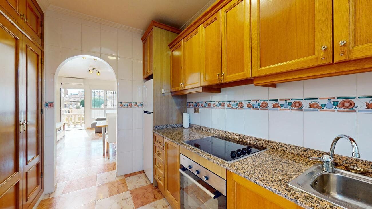Kitchen of Apartment for sale in Orihuela  with Heating, Private garden and Swimming Pool