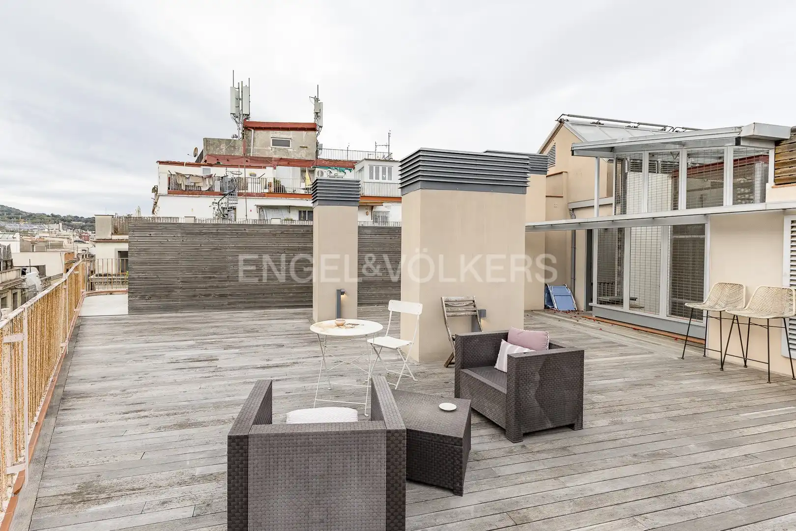 Terraza de Loft de alquiler en Barcelona con Calefacción, Terraza y Amueblado