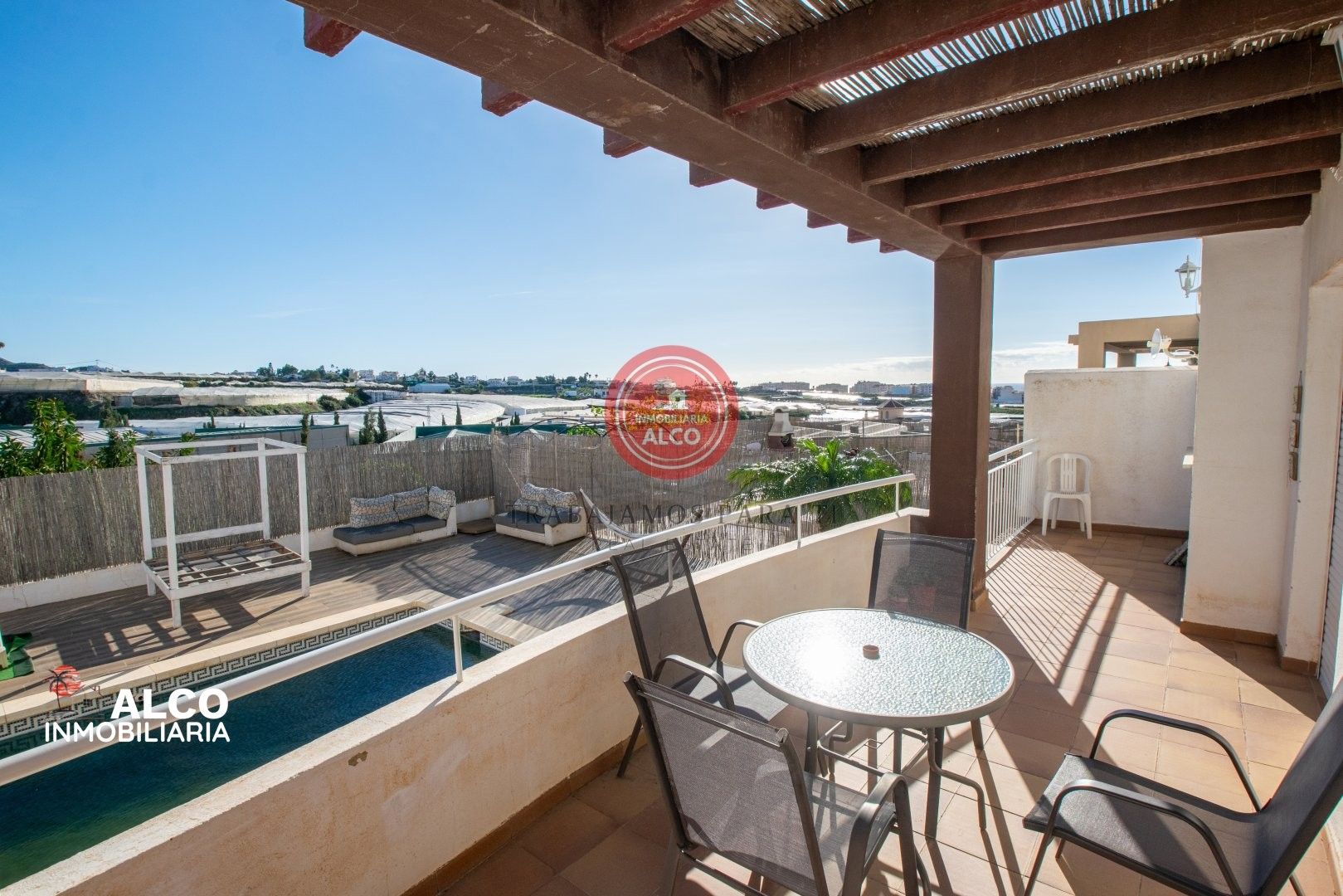Exterior view of Single-family semi-detached for sale in Torrox  with Terrace and Swimming Pool