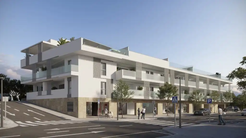 Vista exterior de Apartament en venda en Marbella amb Aire condicionat, Terrassa i Piscina