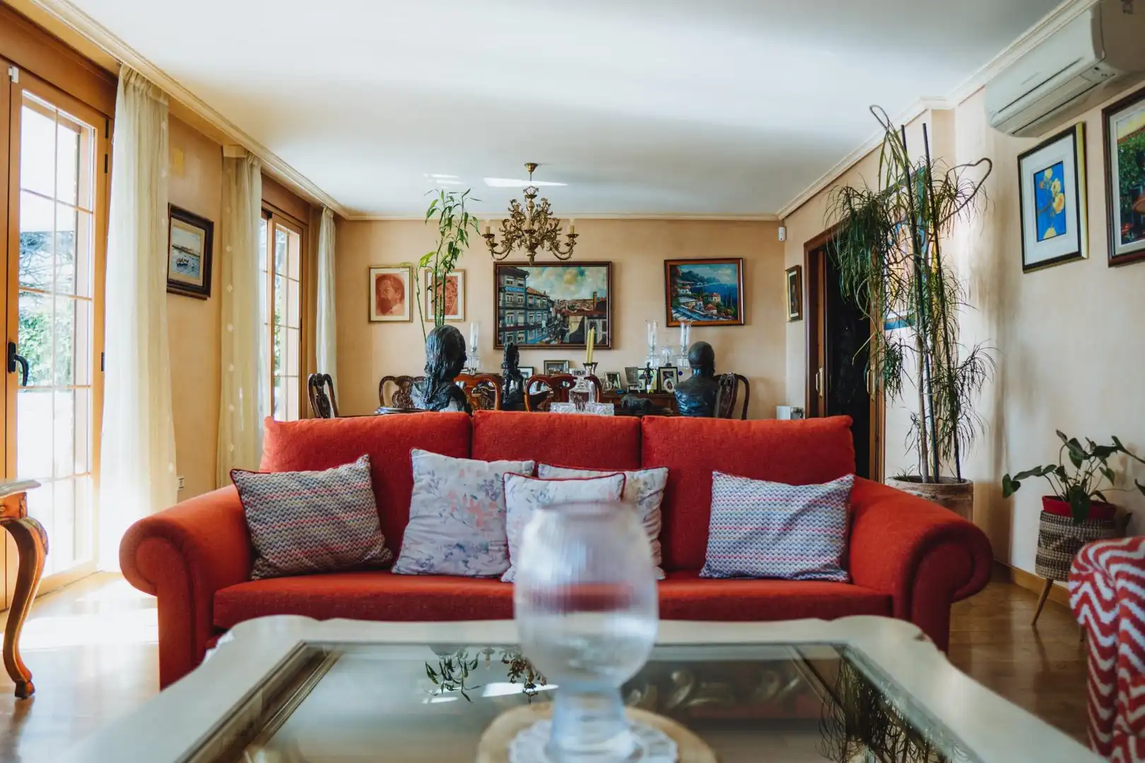 Sala de estar de Casa o chalet en venta en Rivas-Vaciamadrid con Aire acondicionado, Calefacción y Jardín privado