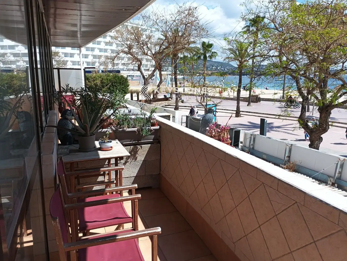 Terrace of Flat for rent in Calvià  with Air Conditioner, Terrace and Furnished