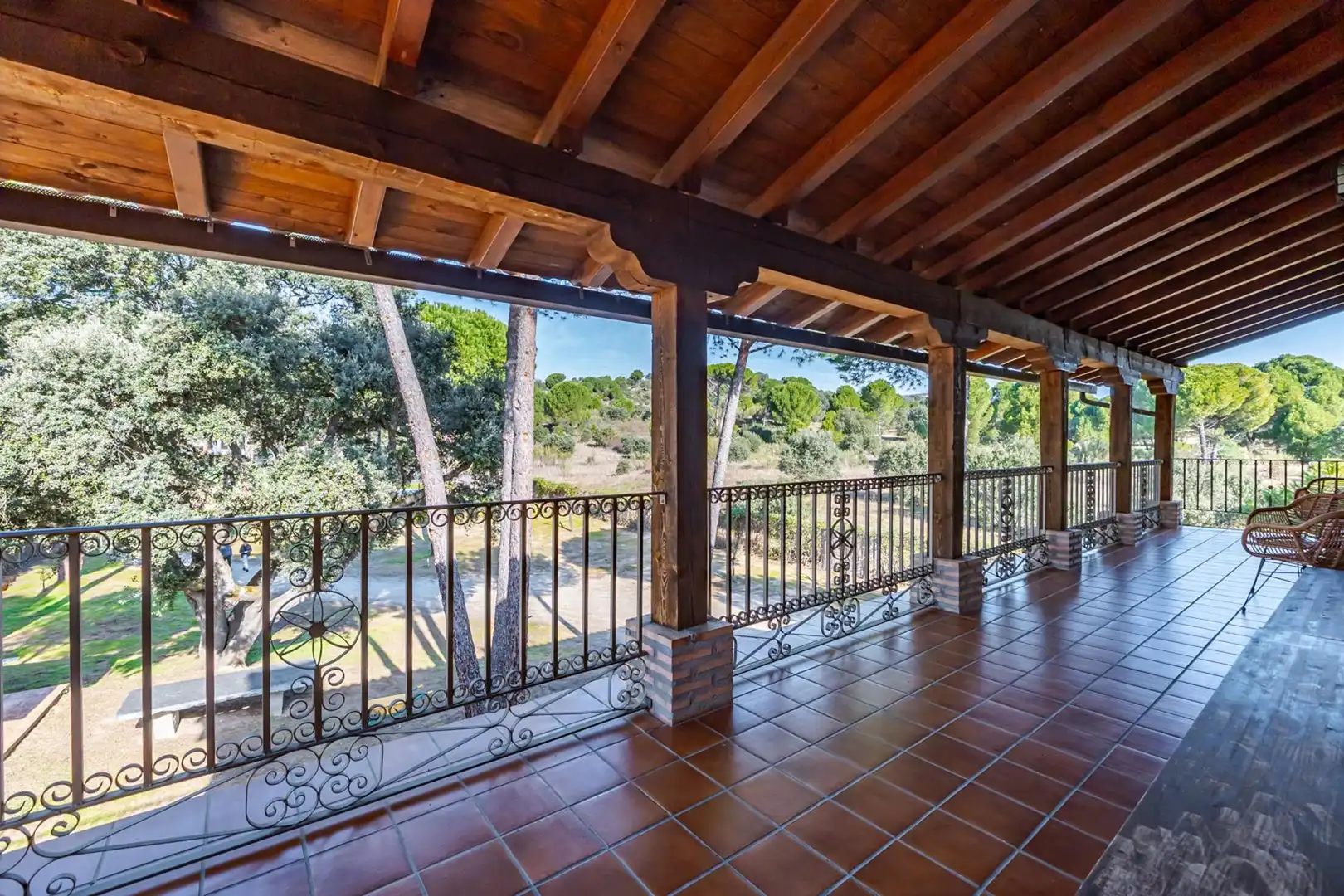 Terrassa de Finca rústica en venda en El Tiemblo  amb Calefacció, Jardí privat i Terrassa