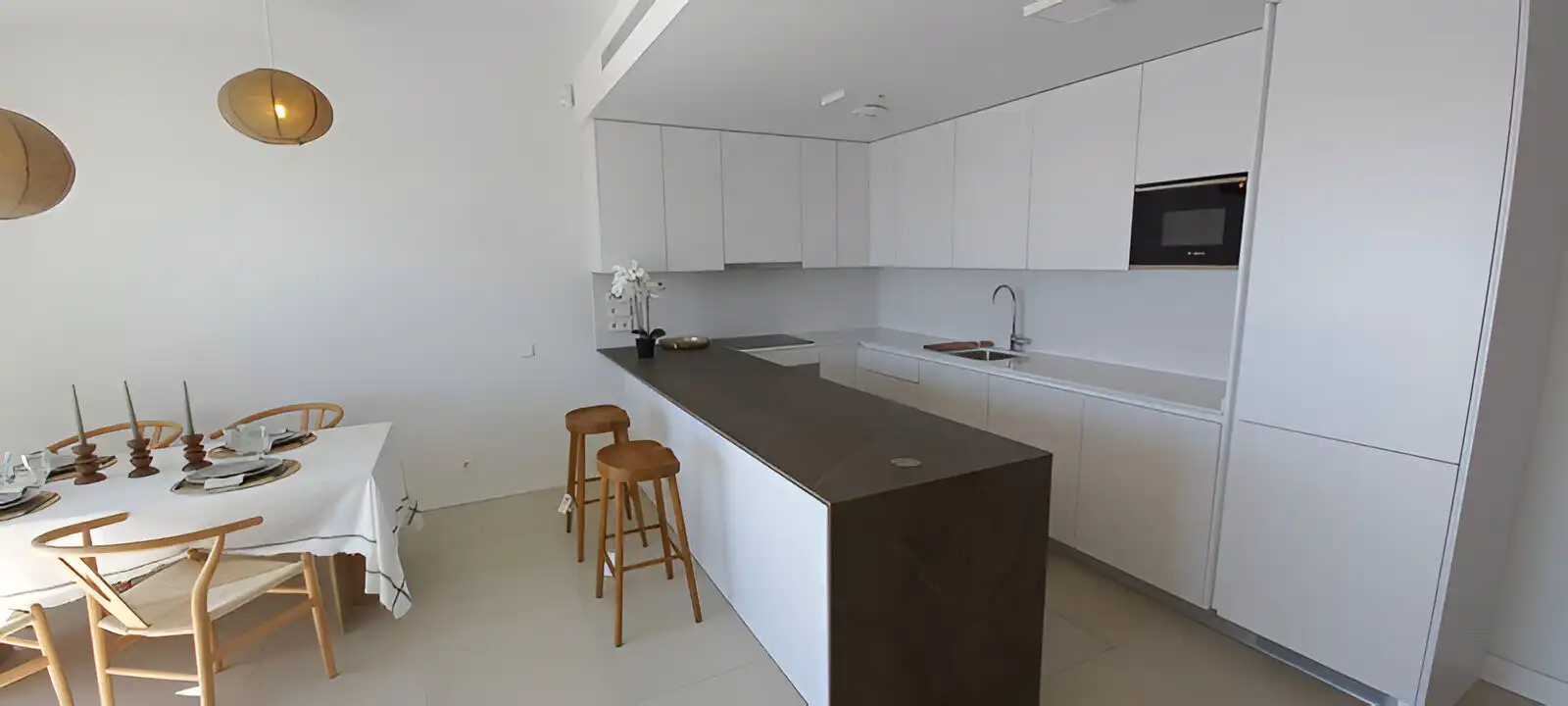 Kitchen of Apartments for sale in Mijas  with Air Conditioner, Terrace and Swimming Pool