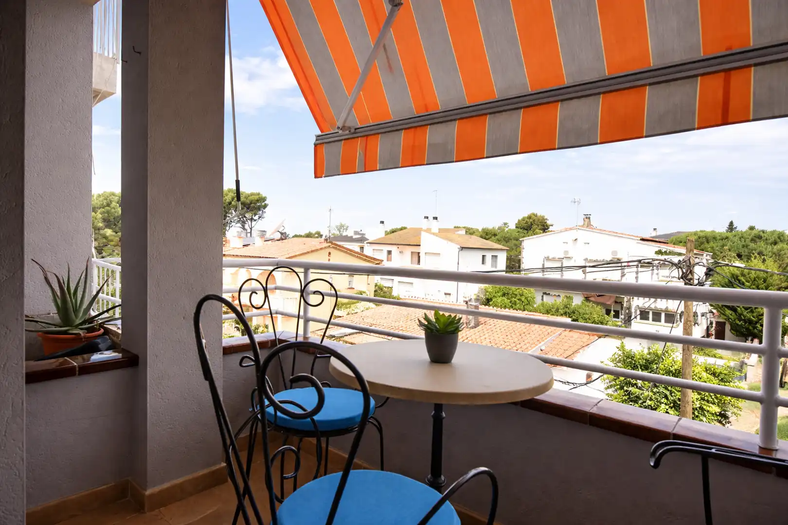Balcony of Flat for sale in Roses  with Heating, Terrace and Storage room