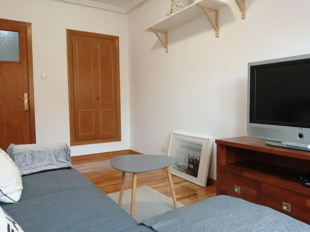 Living room of Flat for rent in Gijón   with Heating and Furnished