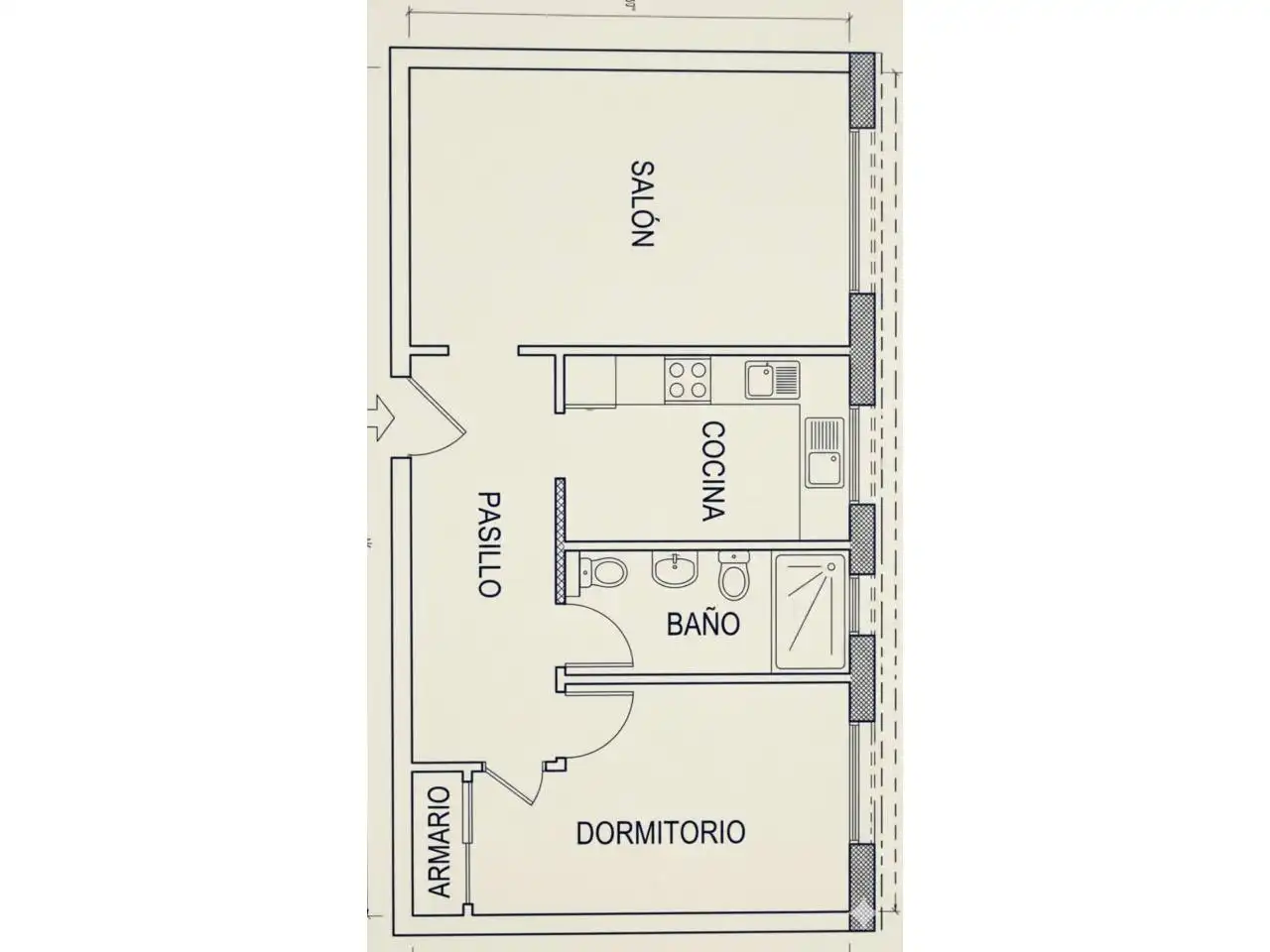 Flat for sale in Ocaña  with Air Conditioner and Parquet flooring