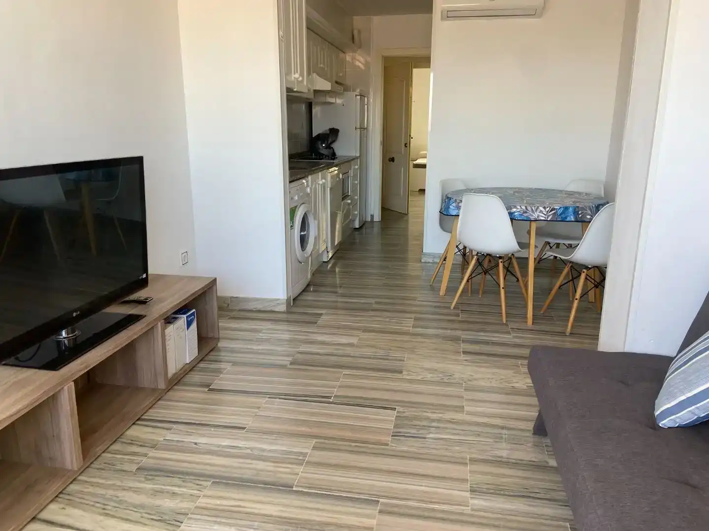 Sala d'estar de Pis en venda en La Ràpita amb Aire condicionat, Moblat i Balcó