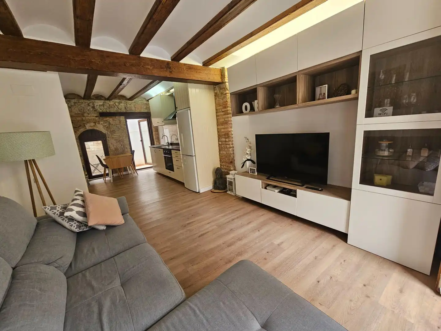 Sala d'estar de Casa adosada en venda en Valencia amb Aire condicionat, Parquet i Terrassa