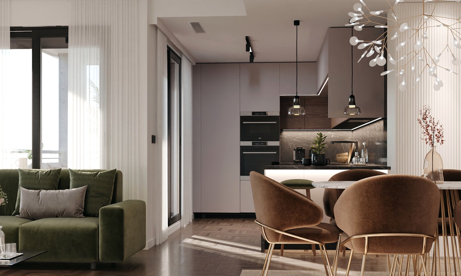 Kitchen of Flat for sale in  Murcia Capital  with Air Conditioner, Heating and Parquet flooring