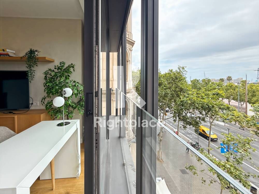 Balcony of Apartment to rent in  Barcelona Capital  with Air Conditioner, Heating and Furnished
