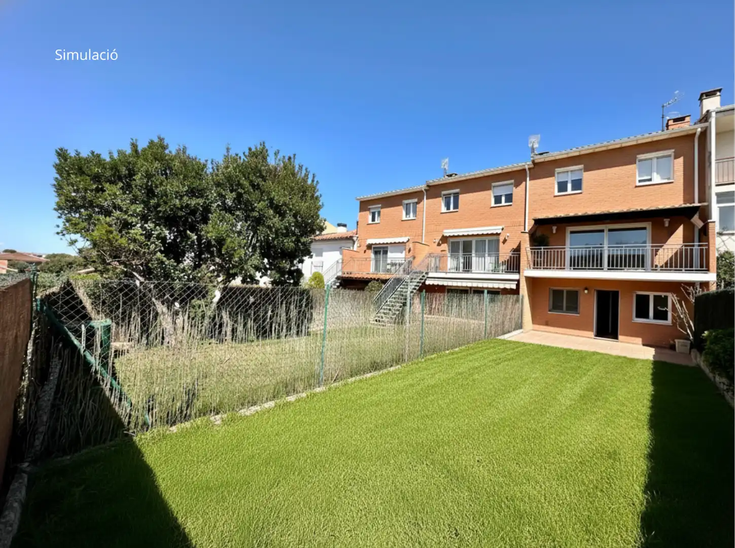 Garten von Einfamilien-Reihenhaus zum Verkauf in Taradell mit Heizung, Privatgarten und Terrasse