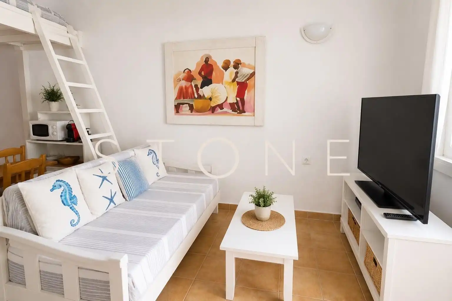 Sala de estar de Apartamento en venta en Ciutadella 