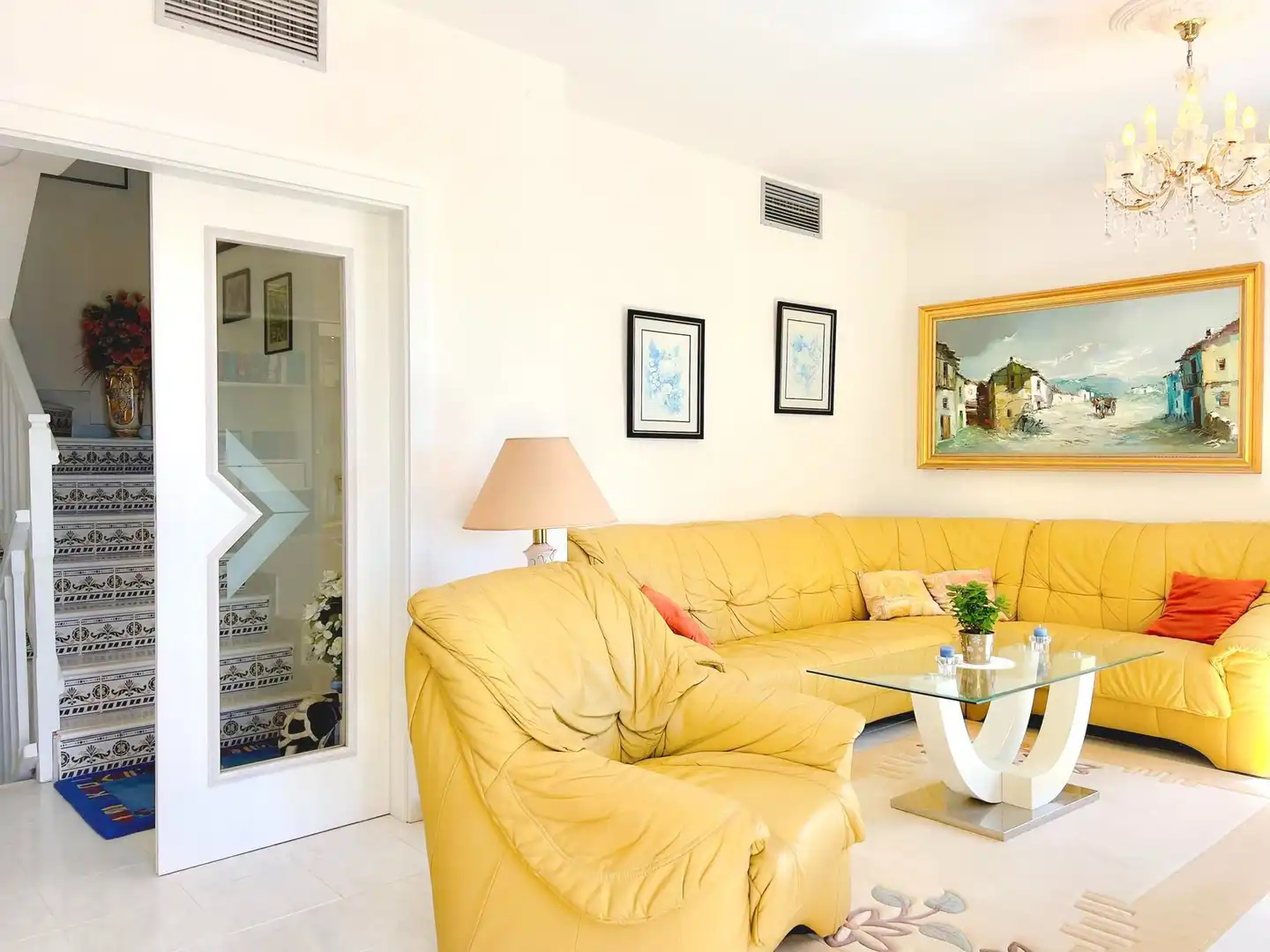 Wohnzimmer von Haus oder Chalet zum Verkauf in La Manga del Mar Menor mit Klimaanlage, Heizung und Privatgarten