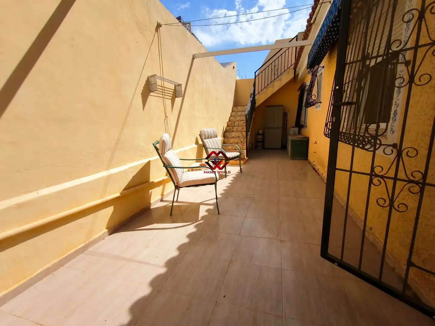 Terrassa de Casa adosada en venda en Mazarrón amb Aire condicionat, Calefacció i Jardí privat