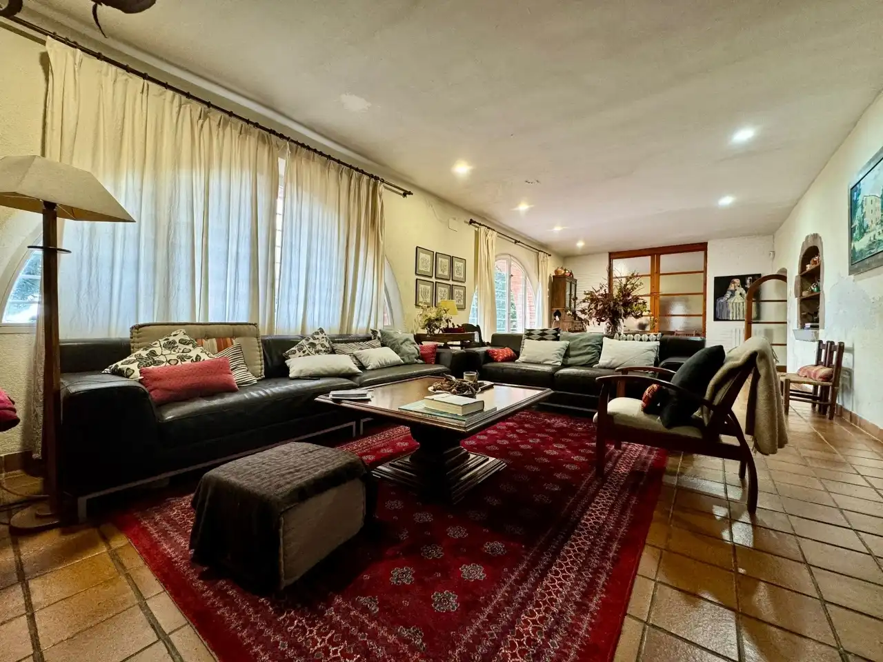 Living room of Country homes for sale in Anglès  with Private garden, Terrace and Swimming Pool