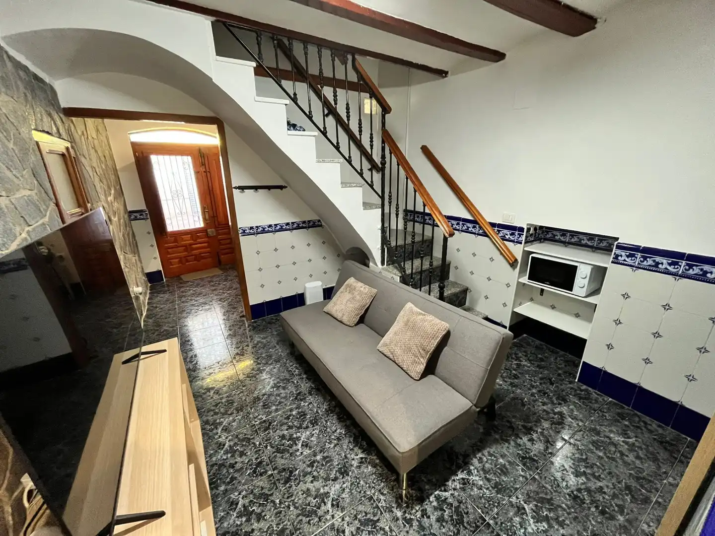 Sala d'estar de Casa o xalet de lloguer en Castellón de la Plana / Castelló de la Plana amb Terrassa, Moblat i Forn