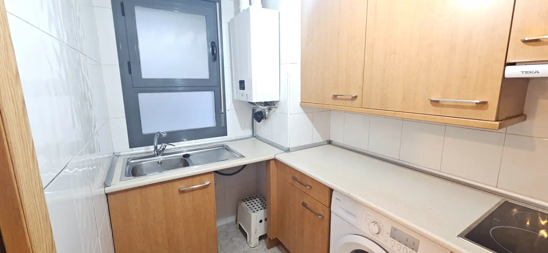 Kitchen of Flat for sale in Cuarte de Huerva  with Heating, Parquet flooring and Terrace