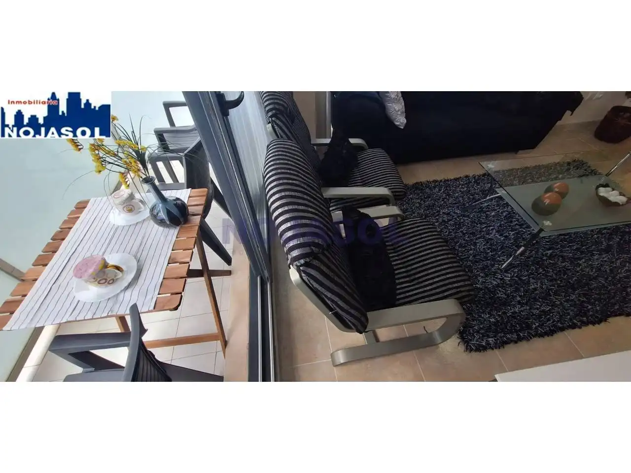 Balcony of Flat for rent in Noja  with Heating, Terrace and Furnished