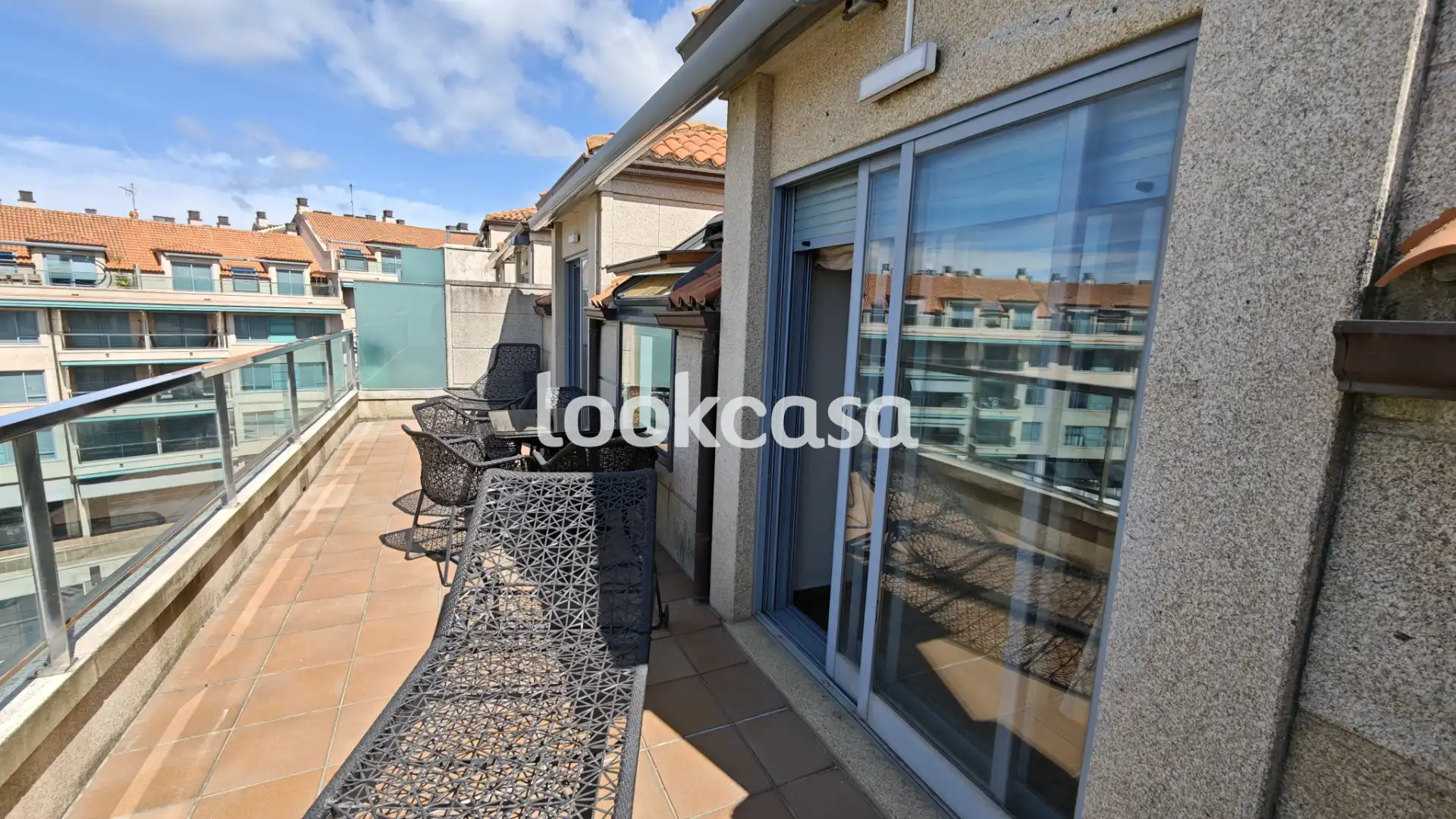 Terraza de Ático en venta en Sanxenxo con Aire acondicionado, Calefacción y Parquet