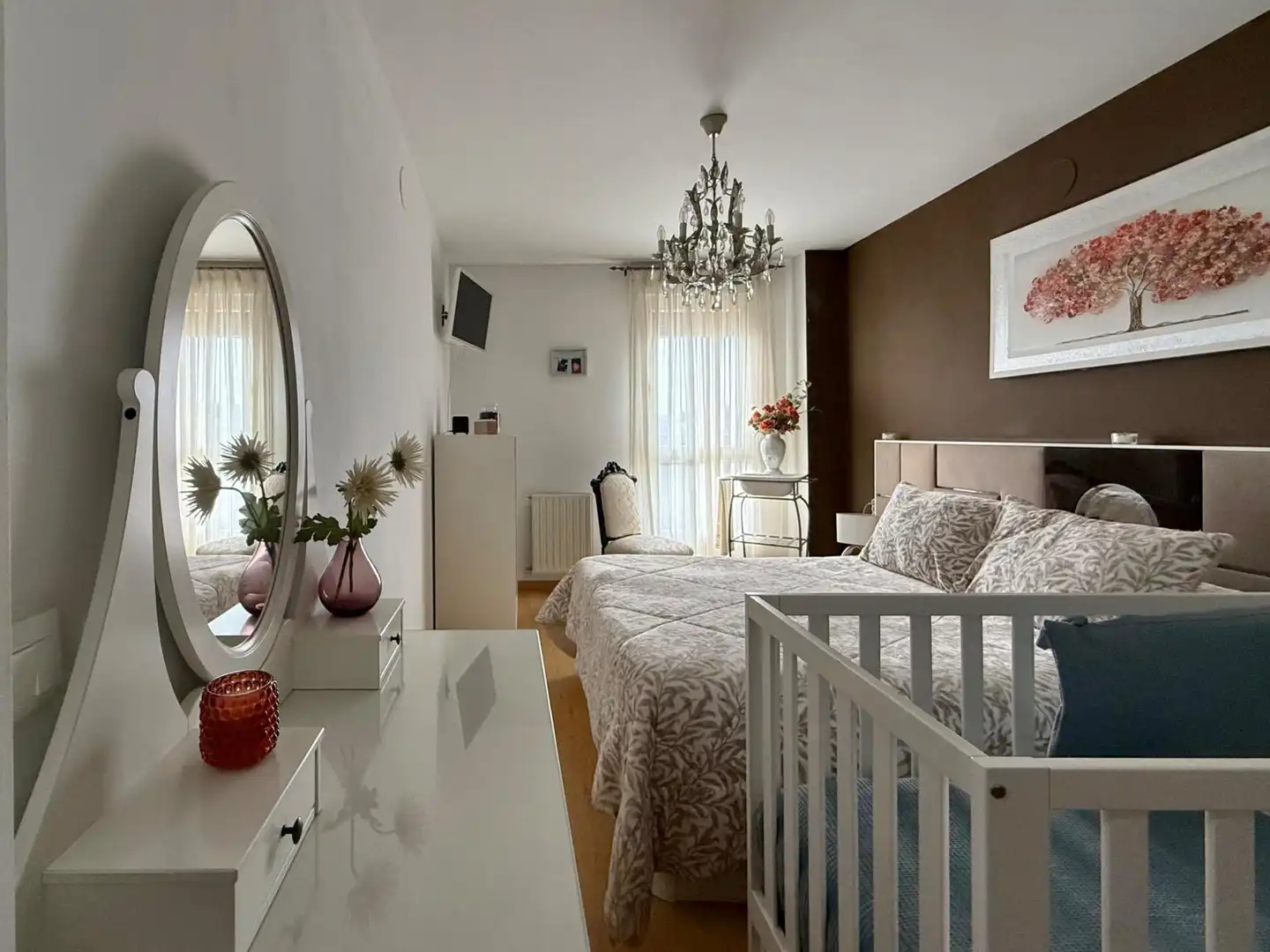 Bedroom of Flat for sale in Tudela  with Air Conditioner, Heating and Parquet flooring