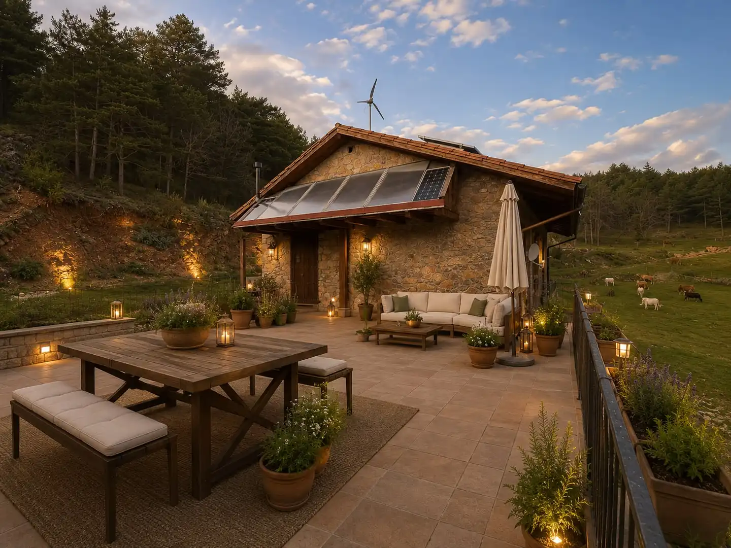 Terrace of Country homes for sale in Ripoll  with Private garden, Parquet flooring and Terrace