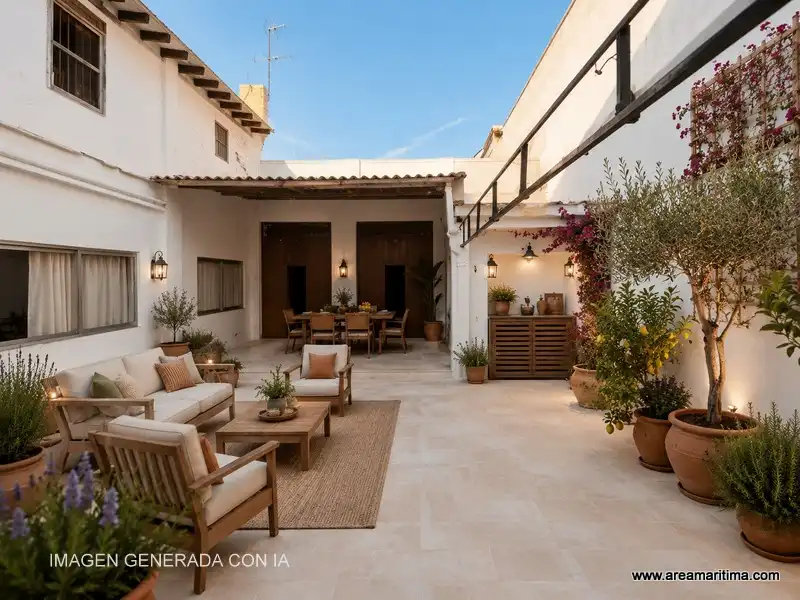 Terraza de Casa adosada en venta en Valencia con Trastero y Alarma