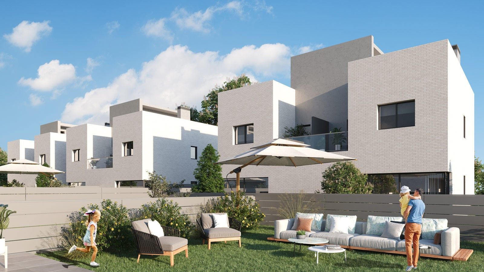 Garden of Single-family semi-detached for sale in Sant Fost de Campsentelles  with Air Conditioner, Heating and Private garden