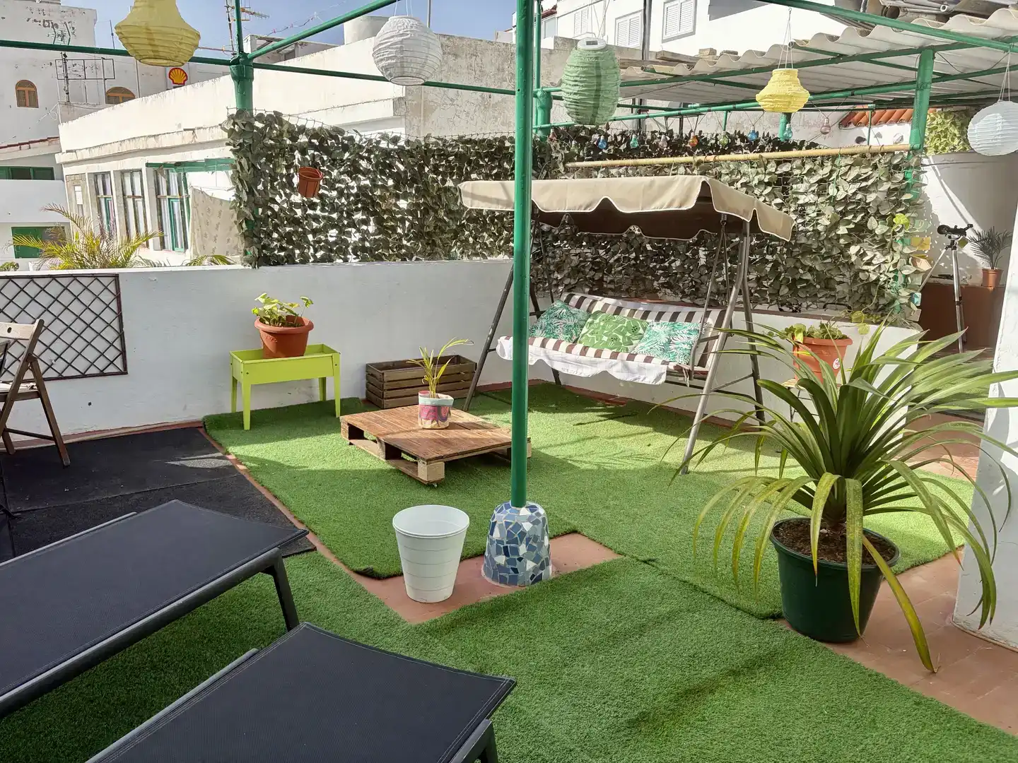 Terrassa de Pis per a compartir en Agaete amb Jardí privat i Moblat