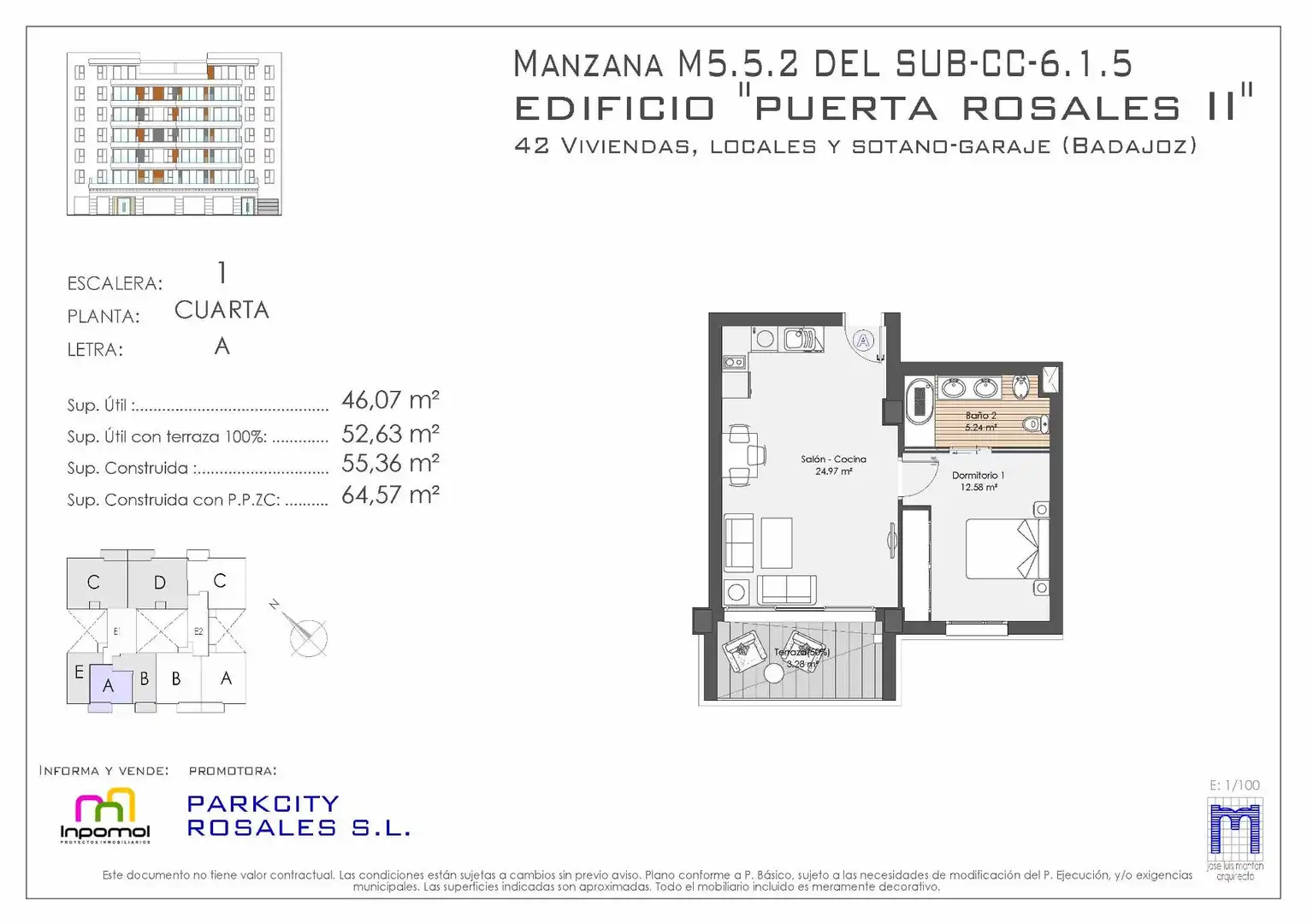 Apartament en venda en Badajoz amb Aire condicionat, Calefacció i Jardí privat