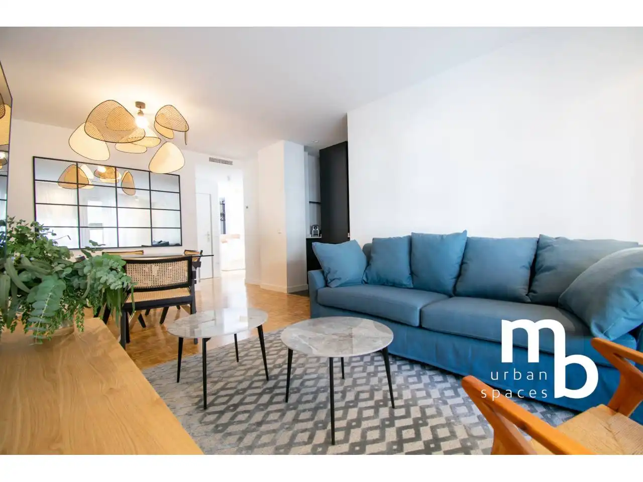 Sala de estar de Piso de alquiler en Madrid con Aire acondicionado, Calefacción y Parquet