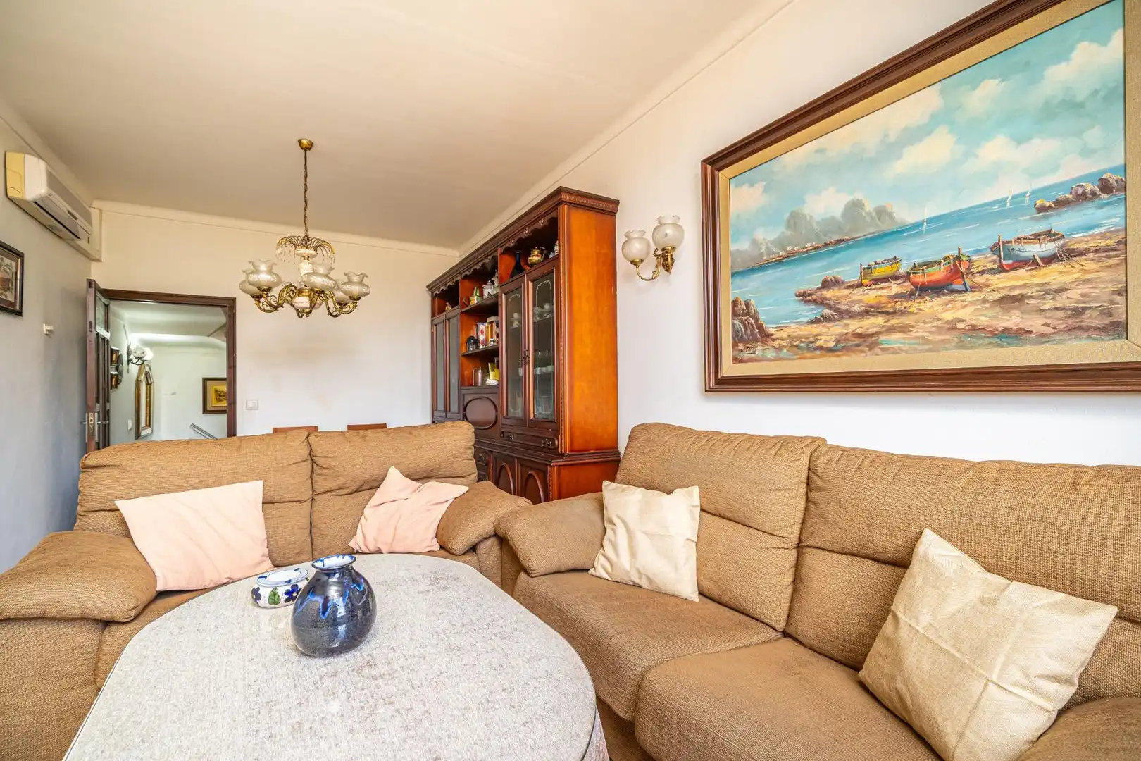 Sala d'estar de Casa o xalet en venda en Santa Margalida amb Aire condicionat, Calefacció i Jardí privat