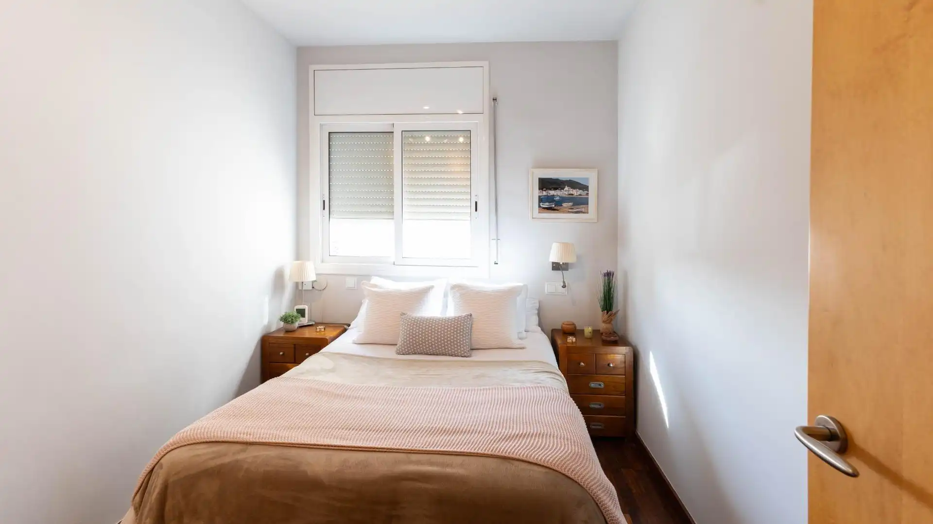 Bedroom of Attic for sale in Barcelona  with Air Conditioner, Parquet flooring and Terrace