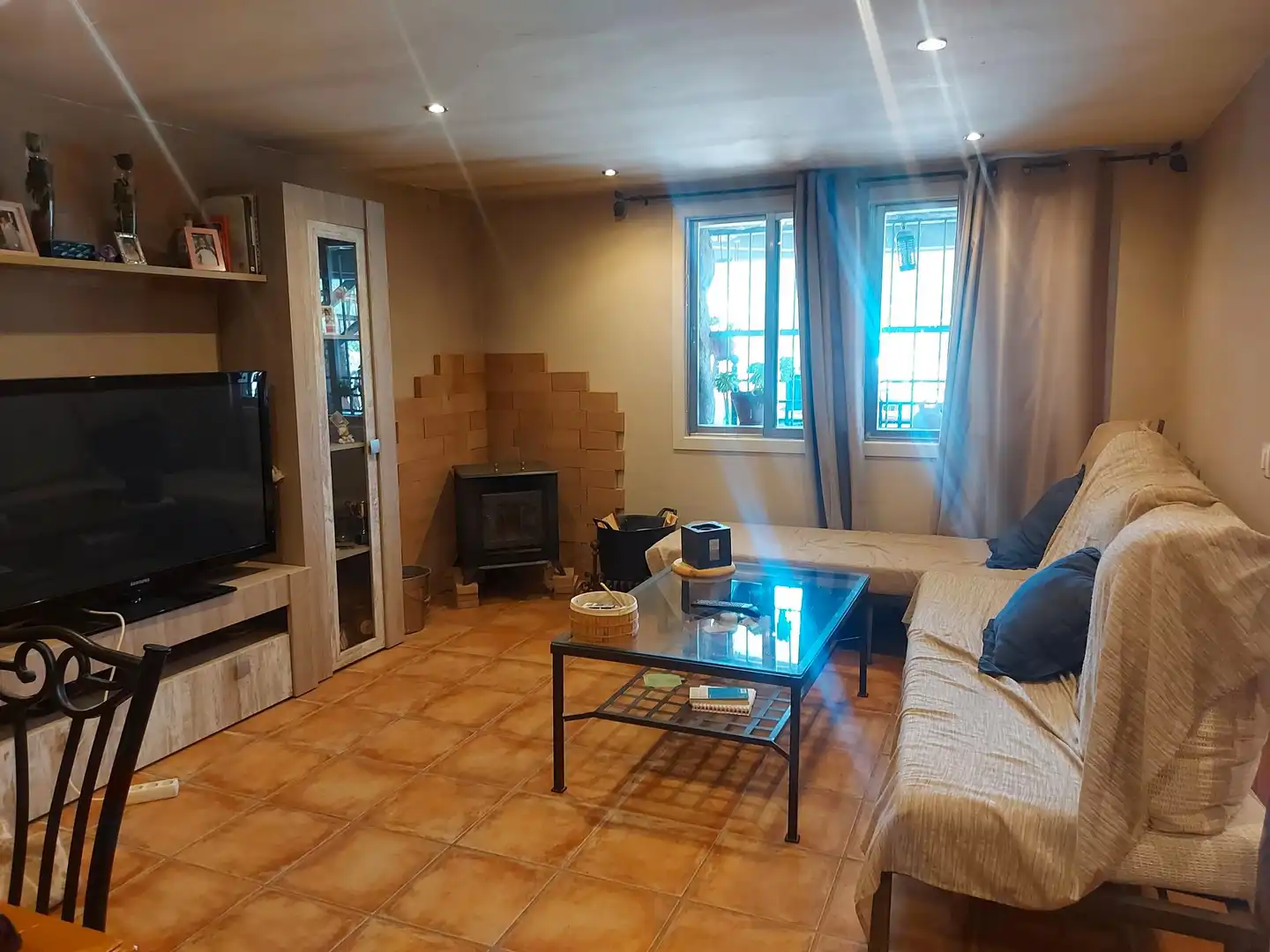 Sala de estar de Casa o chalet en venta en Navas del Rey con Aire acondicionado, Calefacción y Jardín privado