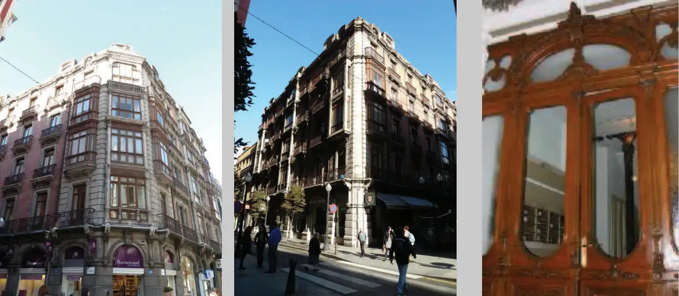 Vista exterior de Oficina de alquiler en Gijón  con Calefacción, Amueblado y Balcón