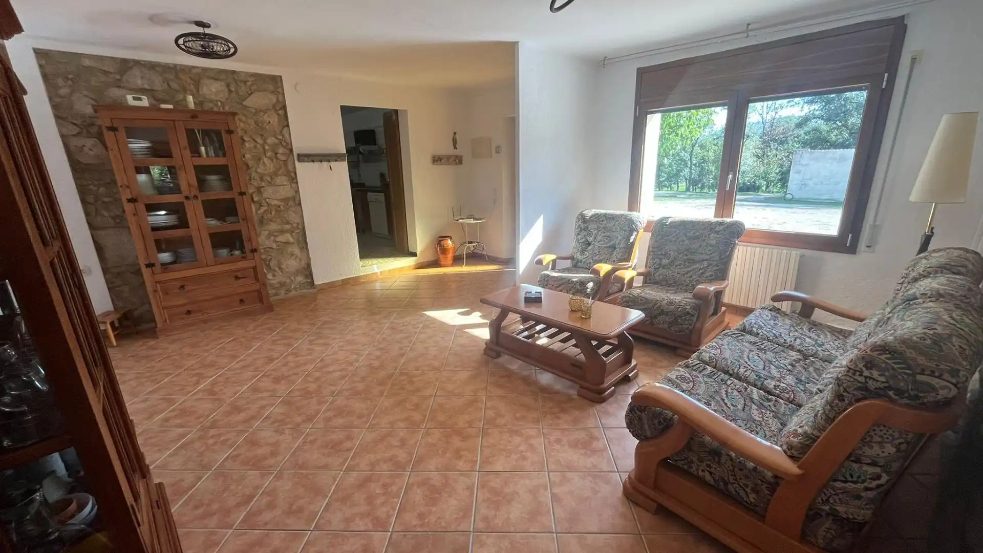 Sala de estar de Finca rústica de alquiler en Gualba con Calefacción