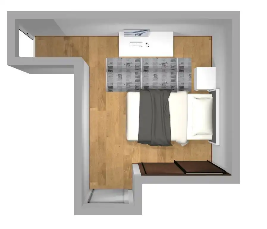 Bedroom of Flat for rent in Vigo   with Heating, Parquet flooring and Furnished