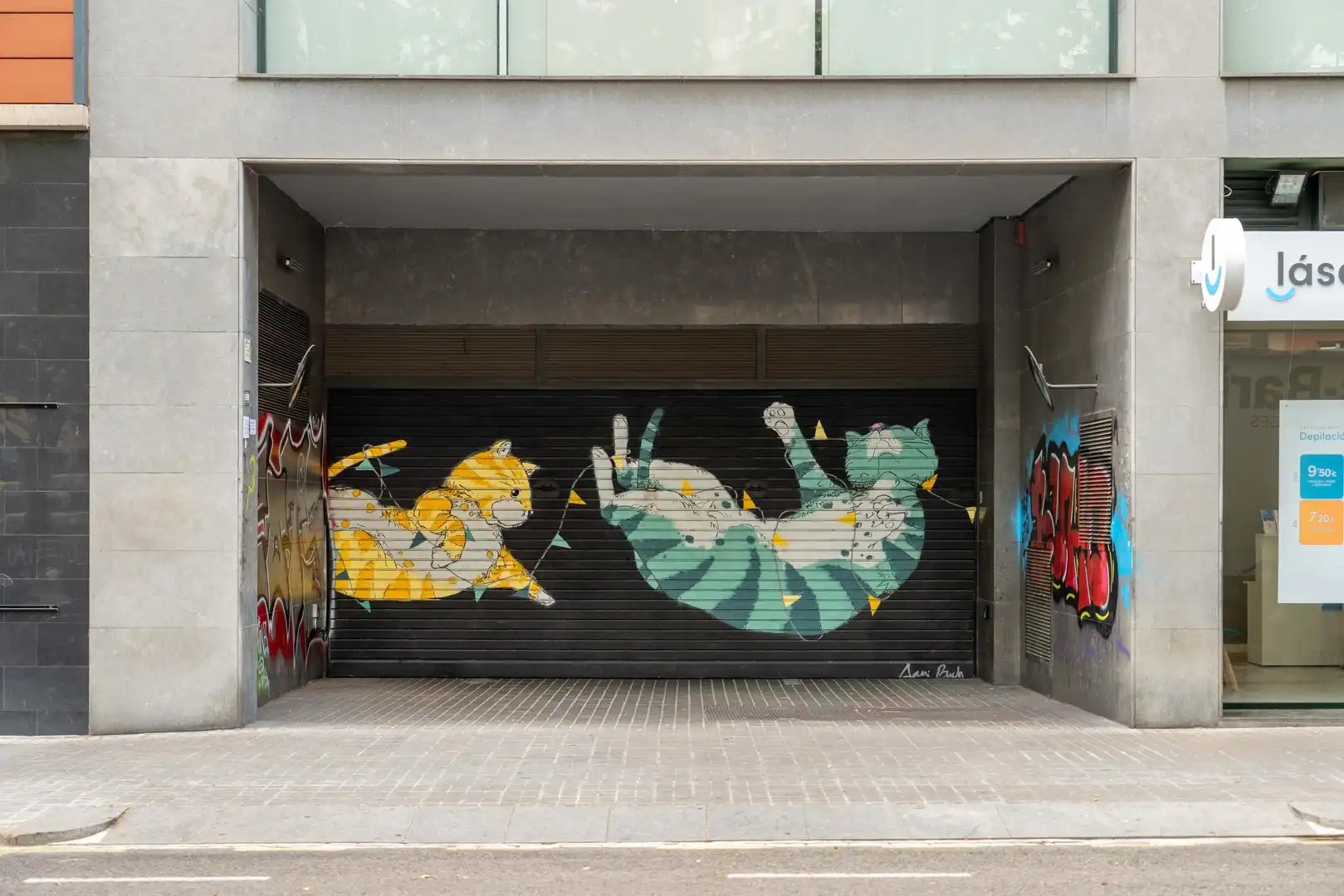 Vista exterior de Garaje de alquiler en Barcelona