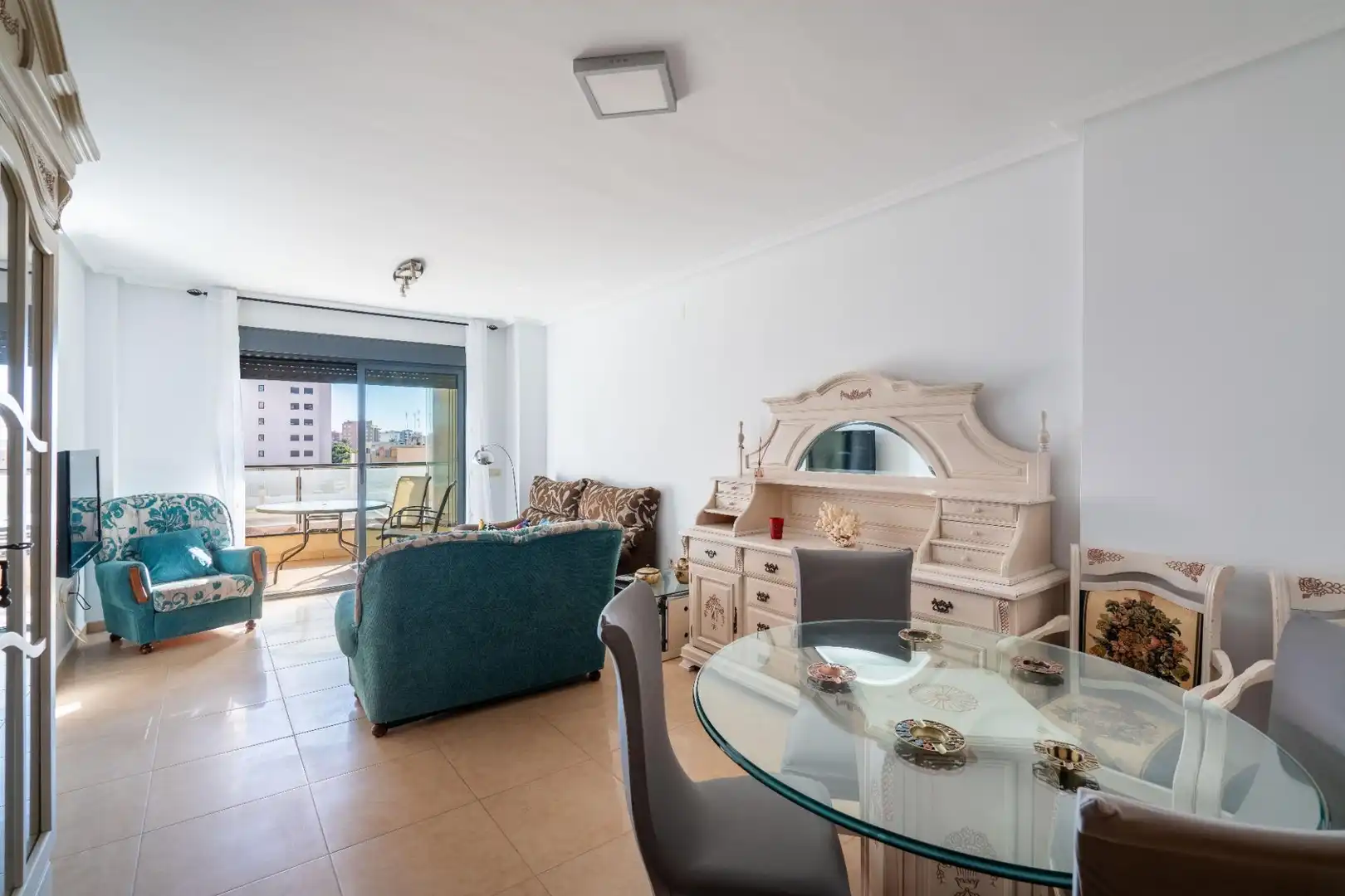 Living room of Flat for sale in Almería  with Air Conditioner, Terrace and Storage room