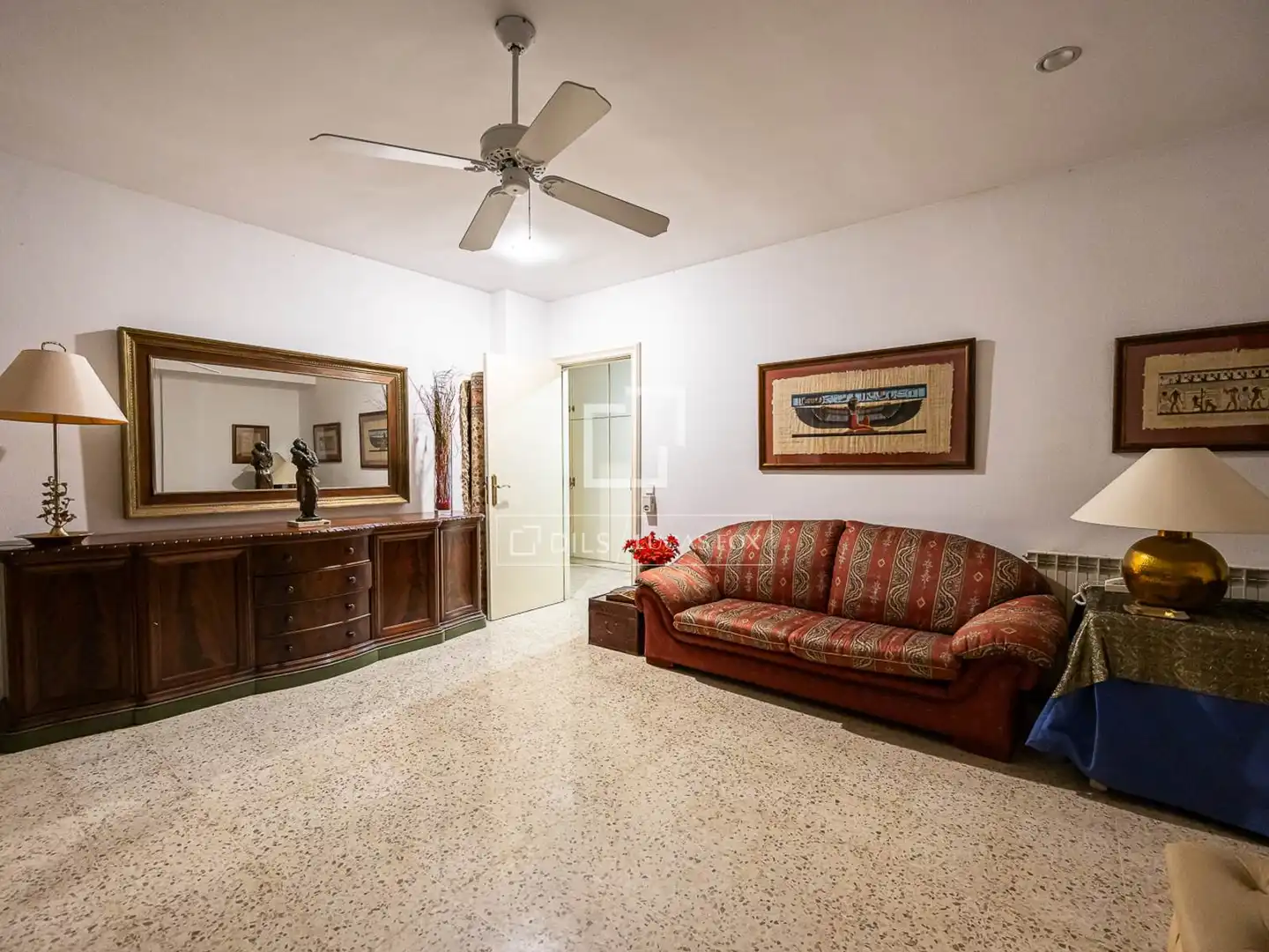 Sala de estar de Casa o chalet en venta en Barcelona con Aire acondicionado, Terraza y Trastero