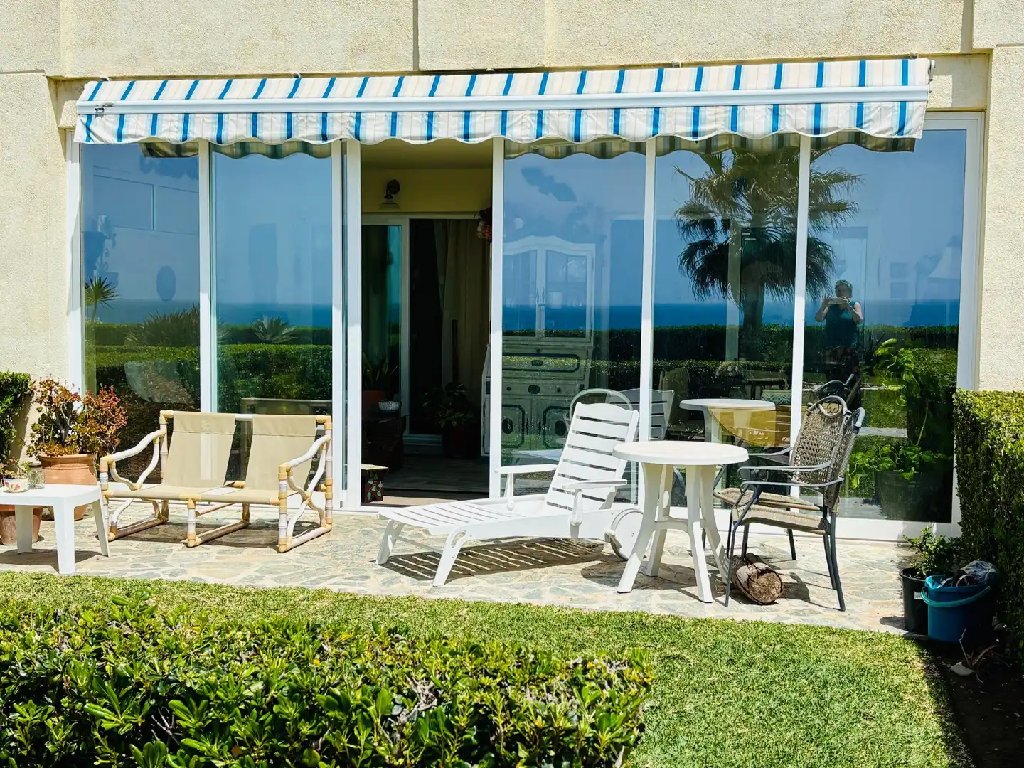 Terrassa de Apartament en venda en Mijas amb Aire condicionat, Calefacció i Jardí privat